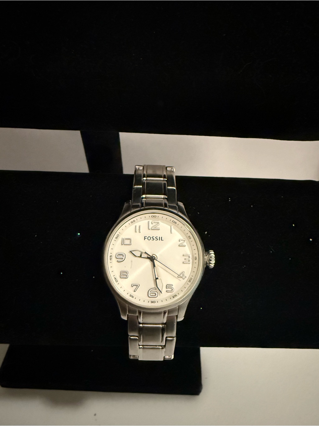 Fossil Stainless Steel Watch With White Dial